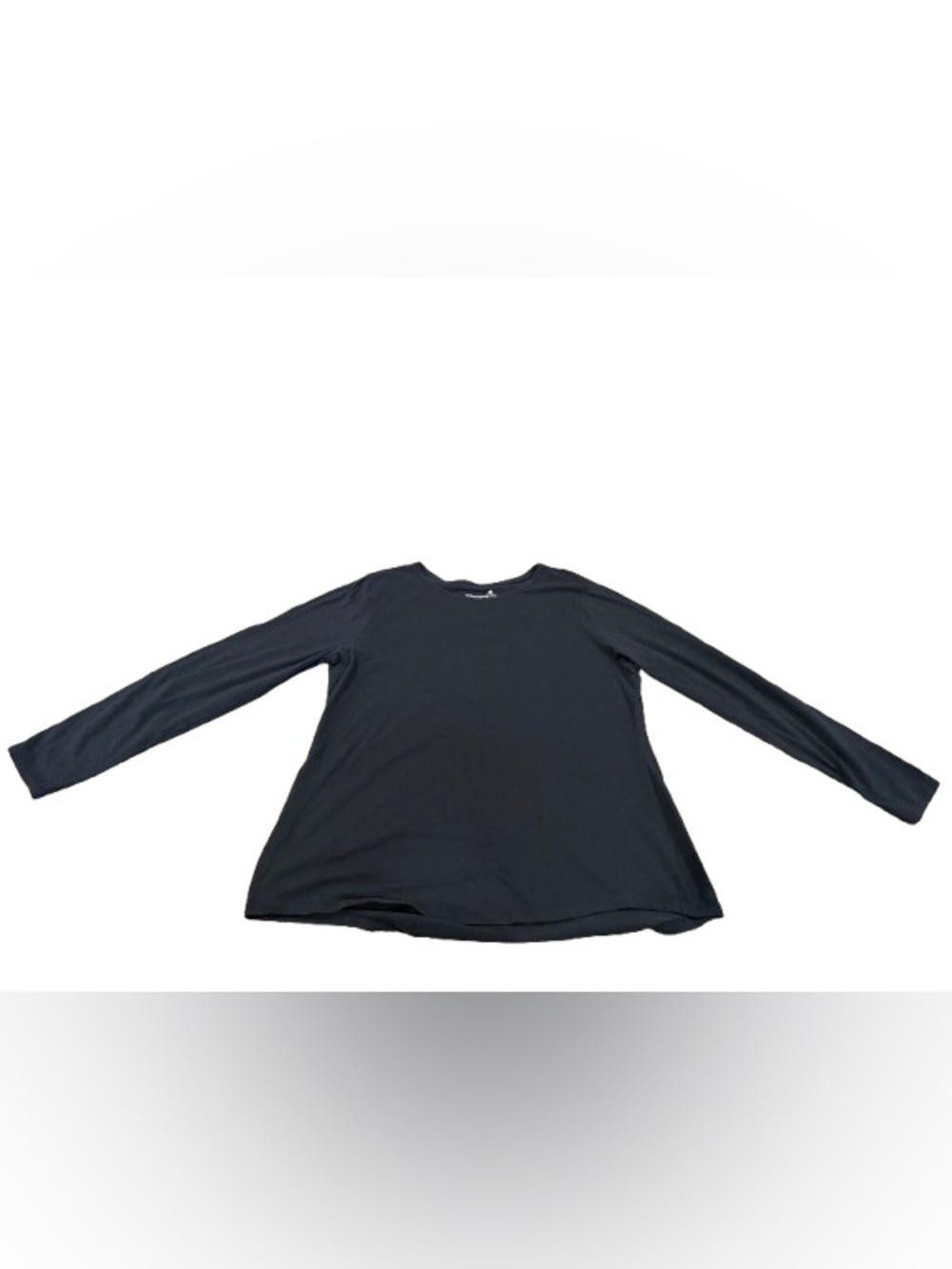 Hanes Women's Long-Sleeve Crewneck Tee - Light Gray Size XL